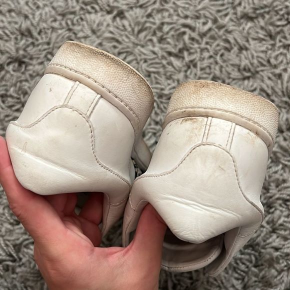 🔵 Vince “Vista” White and Python Leather Sneakers - Picture 7 of 8